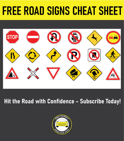 DMV Road Signs Cheat Sheet